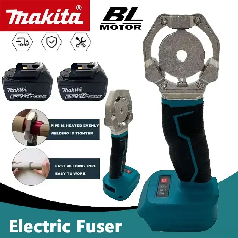 

Аппарат для сварки труб Makita, инструмент для пайки пластиковых труб, нагревательный инструмент для термоплавкого соединения труб PPR/PB/PR, работающий от аккумулятора 18В.