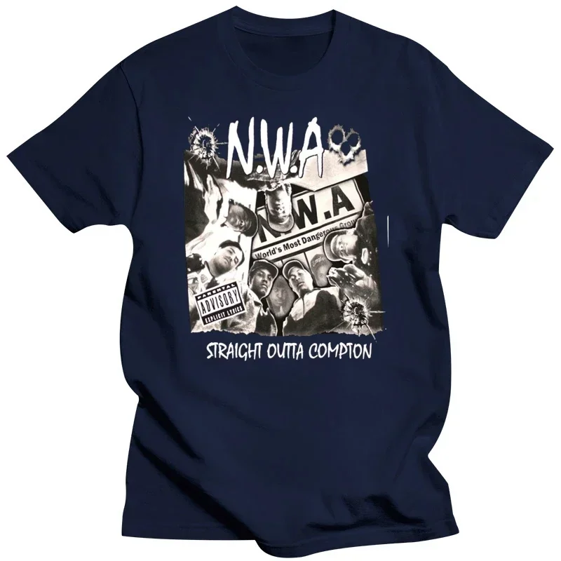 N W A Men'S T Shirt Hip Hop Rap Nwa Dr Dre Eazy E Dj Yella Mc Ren Black Cotton Tee T Shirts