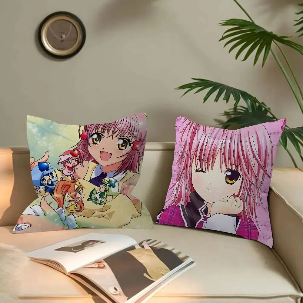 S-Shugo C-Chara Anime Pillow Cover for Bedroom Room and Living Room Sofa Decorative Cushion Cover