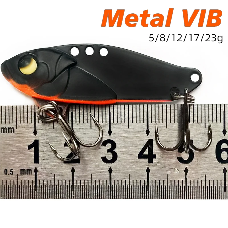 Fishing Lures Metal VIB 5/8/12/17/23g Vibration Spoon Crankbaits Sinking Wobbler Swimbait Ice Jigs Artificial Bait Tackle