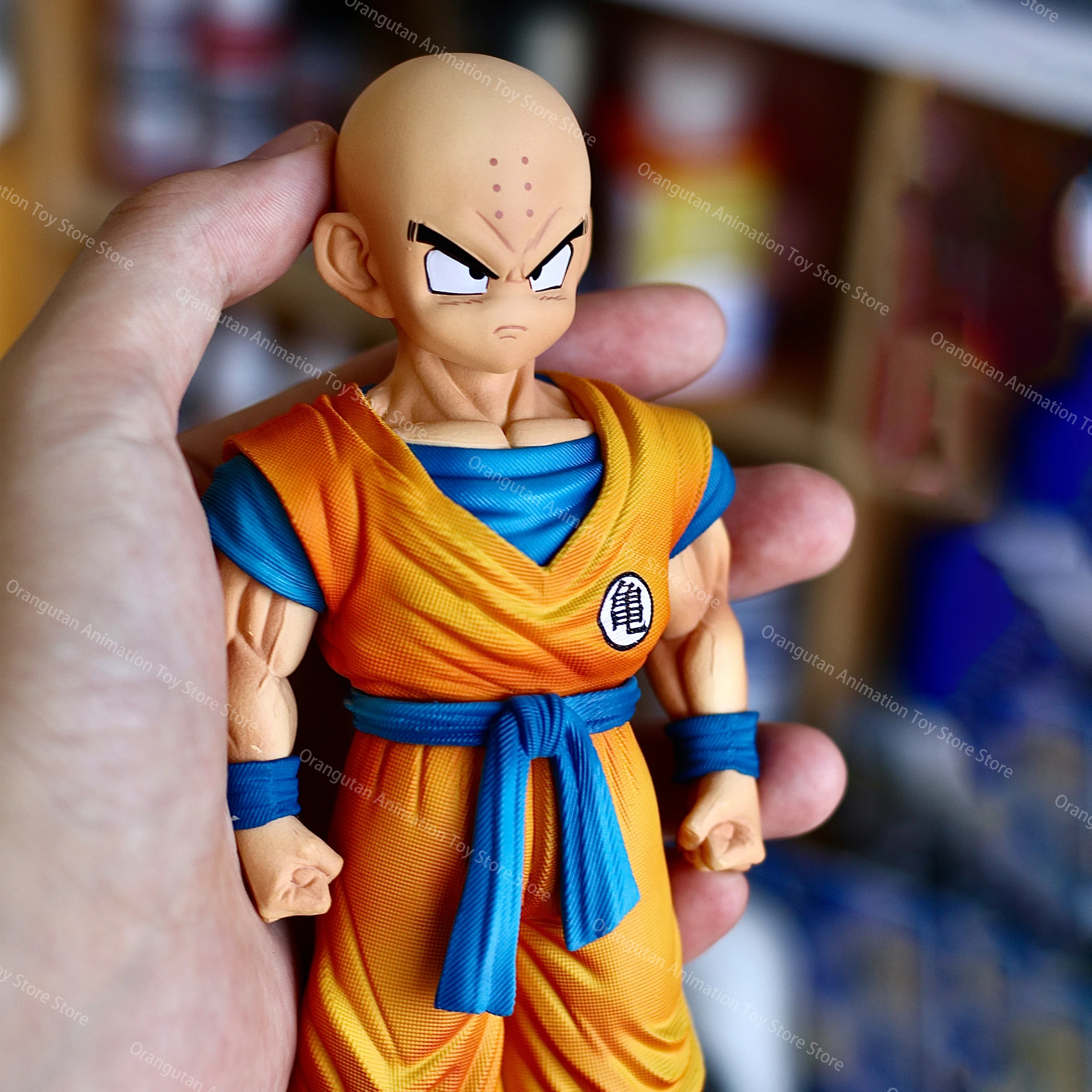 

18cm Dragon Ball Z Kuririn Anime Figure krillin Action Figurine PVC GK Statue Collection Standing Model Toys for Children Gifts
