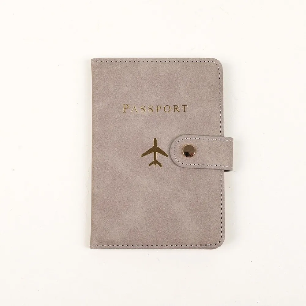 High Quality Waterproof Travel Passport Covers Buckle Hasp Passport Covers Case PU Leather Passport Book Travel Accessories view 3