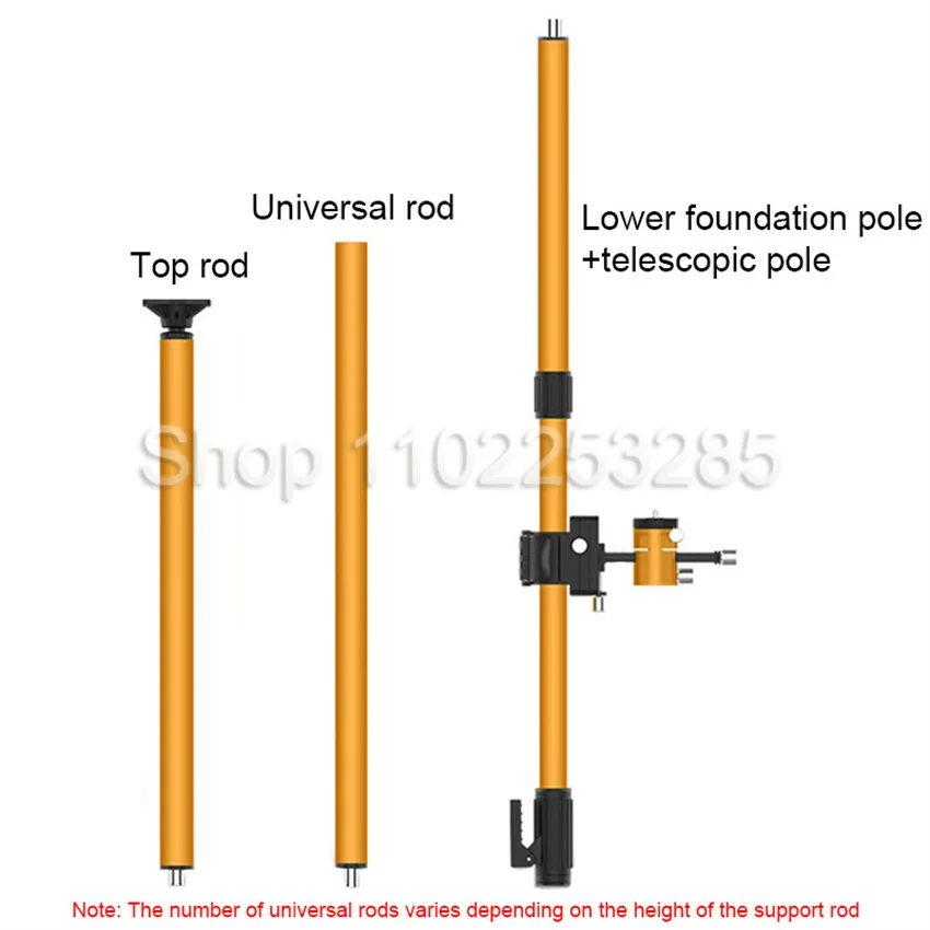 3.4 M/4.2 M Laser Level Extend Bracket Aluminum Alloy Fast Lifting Telescoping Ceiling Pole Support Stand For Laser Leveling