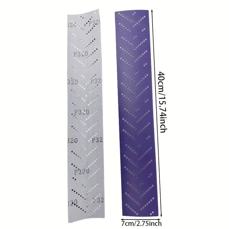70*400MM langes lila Keramik-Schleifpapier zum Schleifen und Polieren von Autos, Beflockungsschleifpapier, Schleifmittel 80/120/180/240/320 – Detail 5