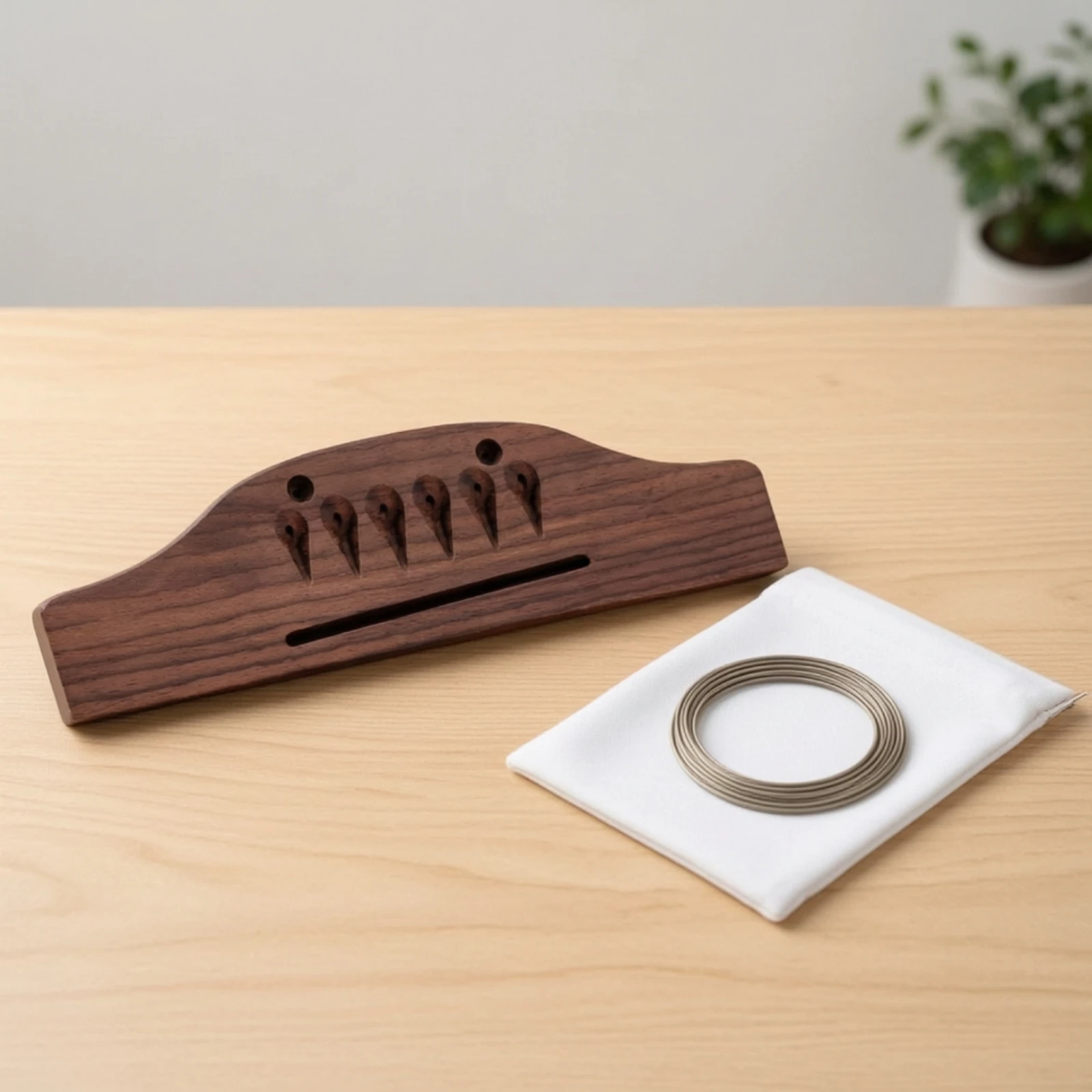 Rosewood Finish Guitar Bridge Robust Replacement Guitar Bridge for Luthiers