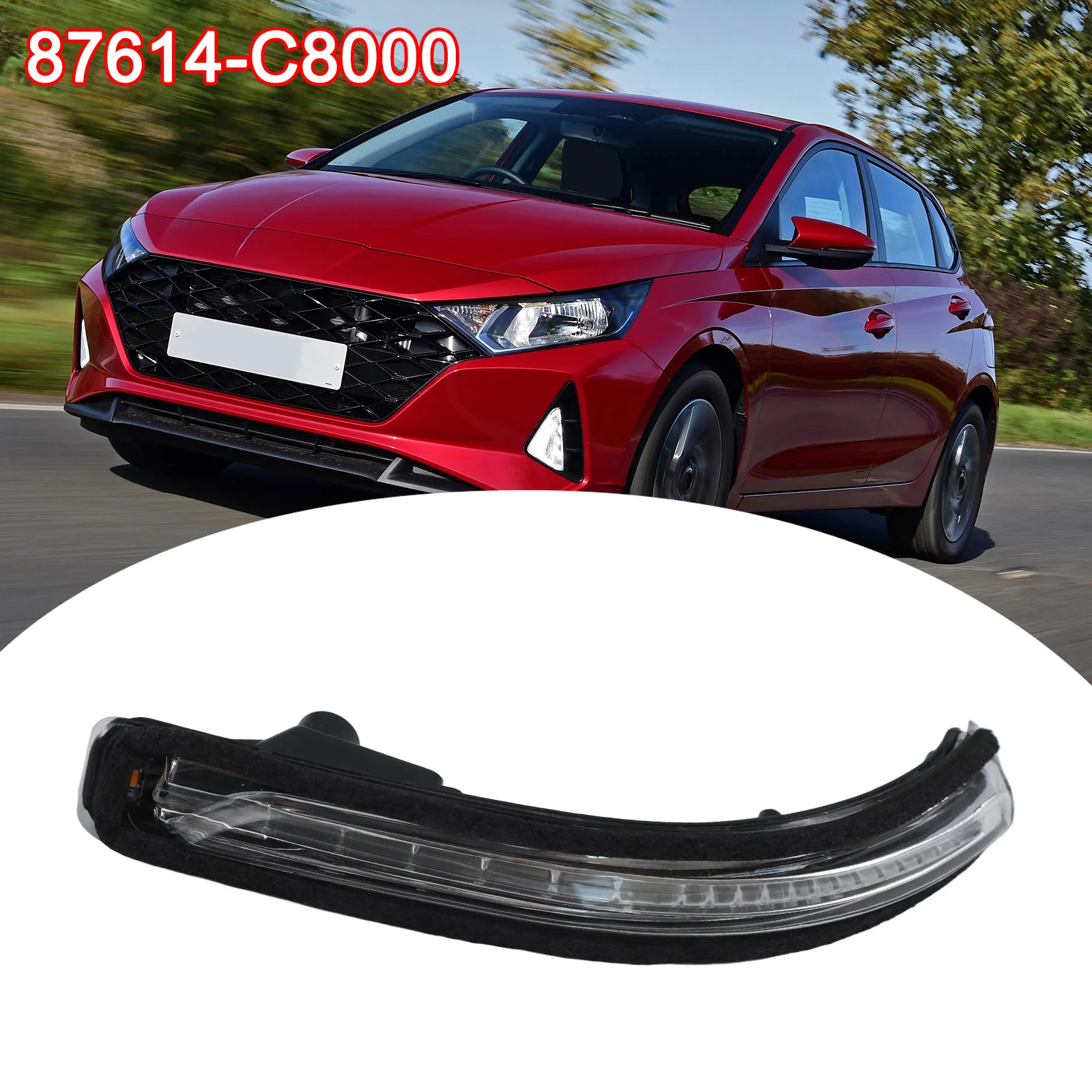 Wing Mirror Indicator Lights Designed Specifically For The Left Side Of The For Hyundai I20 (from Year \'14 To \'20)