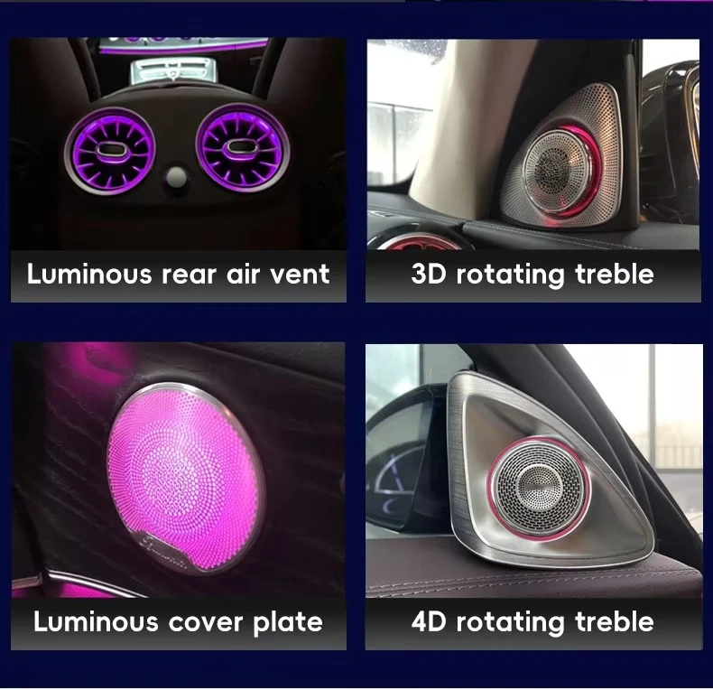 Factory Wholesale W213 Ambient Light Kit for 2016-2023 E-w213 Air Vent 4D Rotating Tweeter Door Speaker Cover