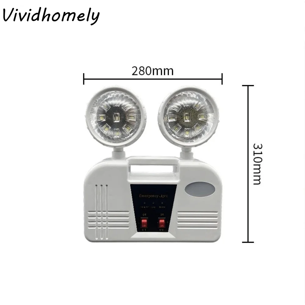 

LED Double Head Emergency Exit Light IP30 Auto on Fire Emergency Evacuation Wall Lamp Wall Lamp Emergency