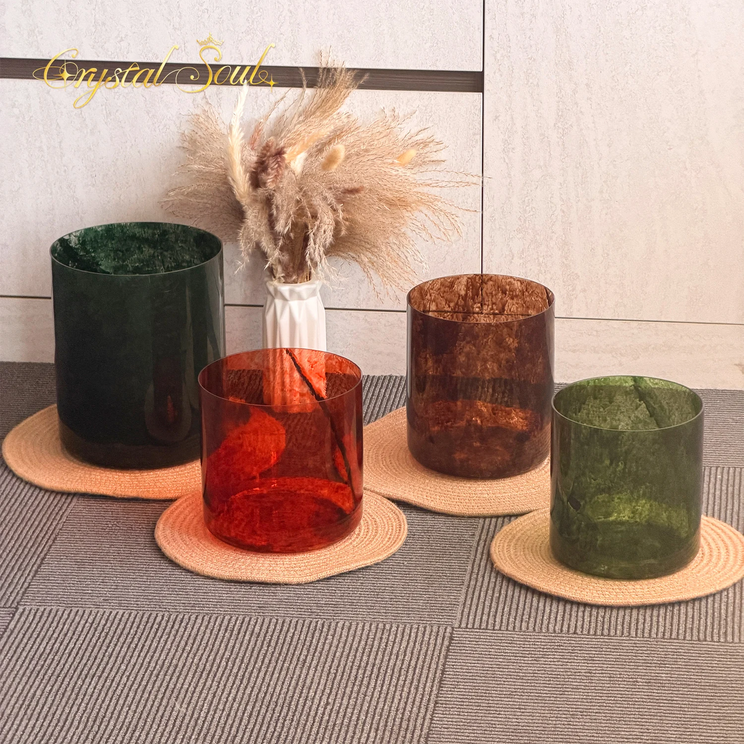 Crystal Soul Ancient Grove Alchemy Crystal Singing Bowl Set Exclusive Design Source Factory