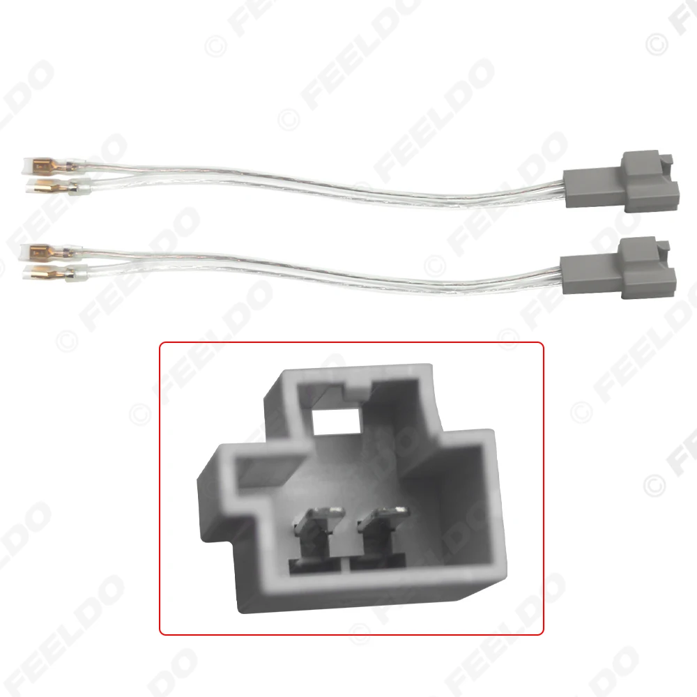 For Volvo Car Stereo Speaker Wire Harness 2Pin Adaptor Auto Speaker Replacement Connection Plug Cables