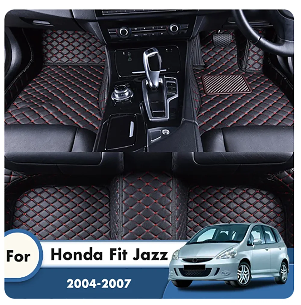 

Кожаные автомобильные коврики для Honda Fit Jazz 2007 2006 2005 2004