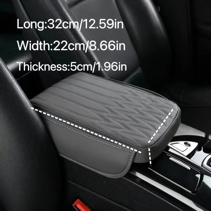 Fashion Fuctional Car Armrest Box Height Pad Universal Memory Cotton Elbow Support Lozenge Effect Car Armrest