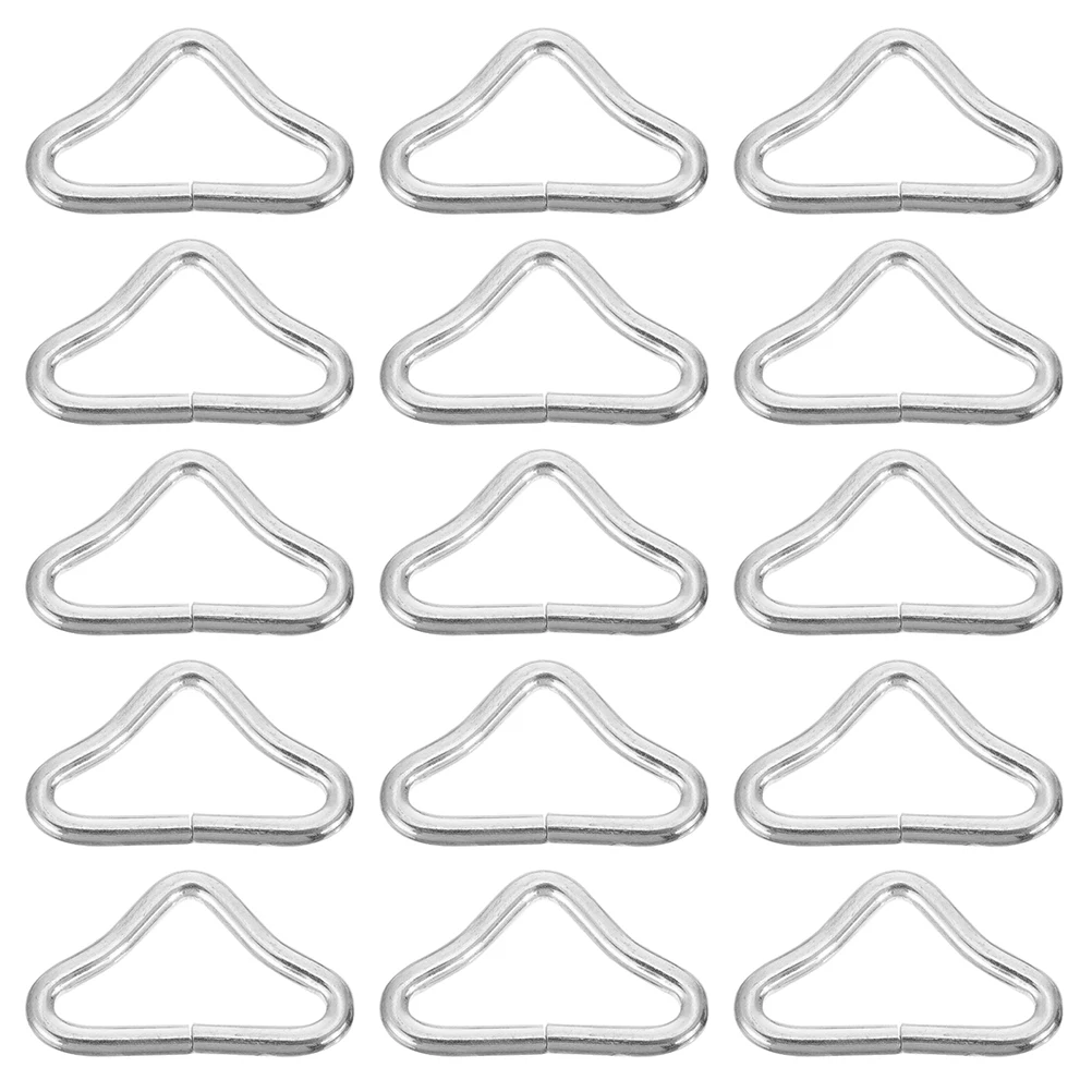 

60pcs Trampoline Parts Triangle Ring Buckles Wear Resistant V Shaped Rings Jump Bed Accessories Reusable Tools