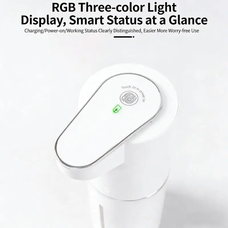 Electric Soap Dispenser Featuring 350ml Container And Automatic Operation For Bathroom Kitchen L43B