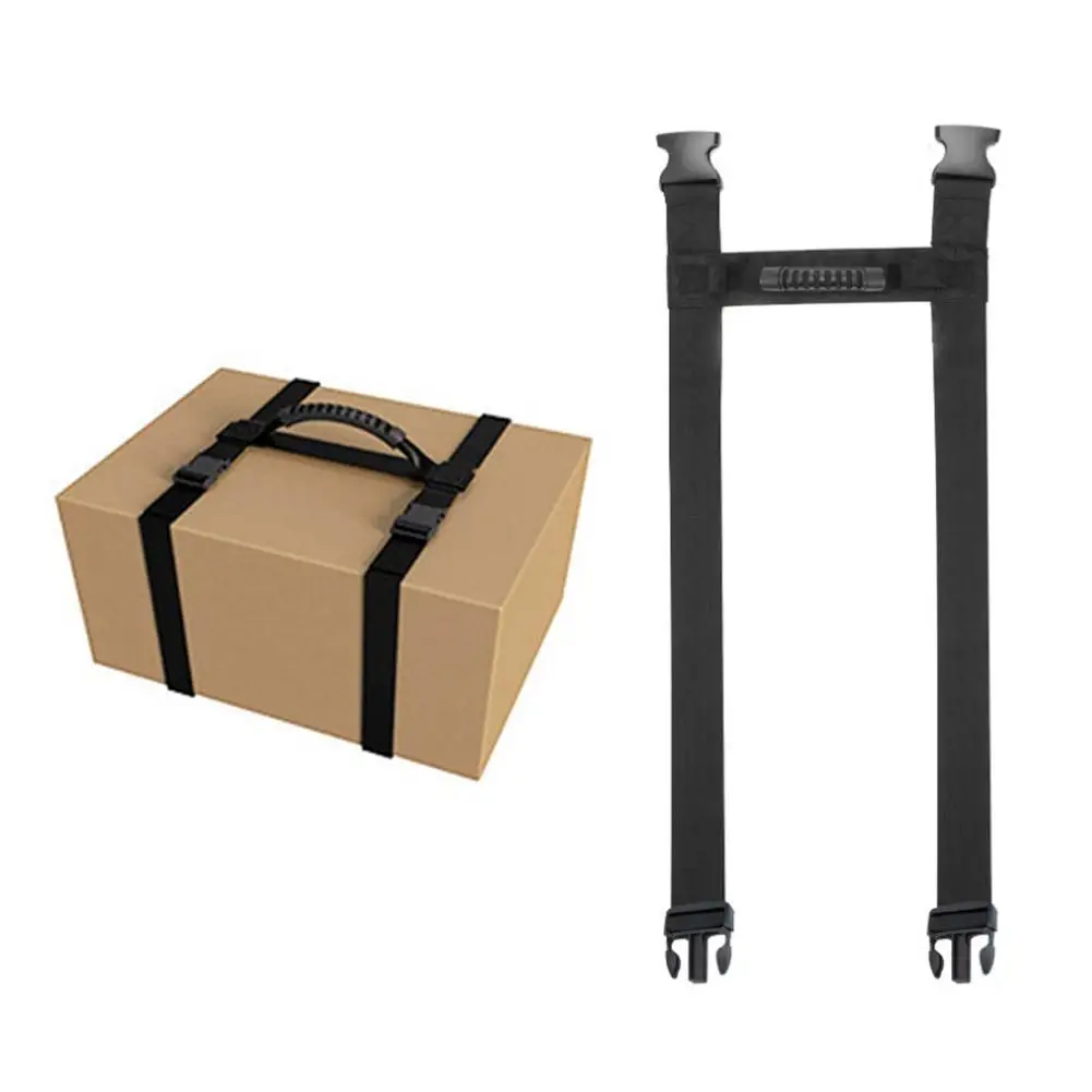 1pc Portable Adjustable Packing Strap Nylon Moving Carrying Strap Box Cargo Transport Belt Lifting Strap For Boxes Luggage Furni