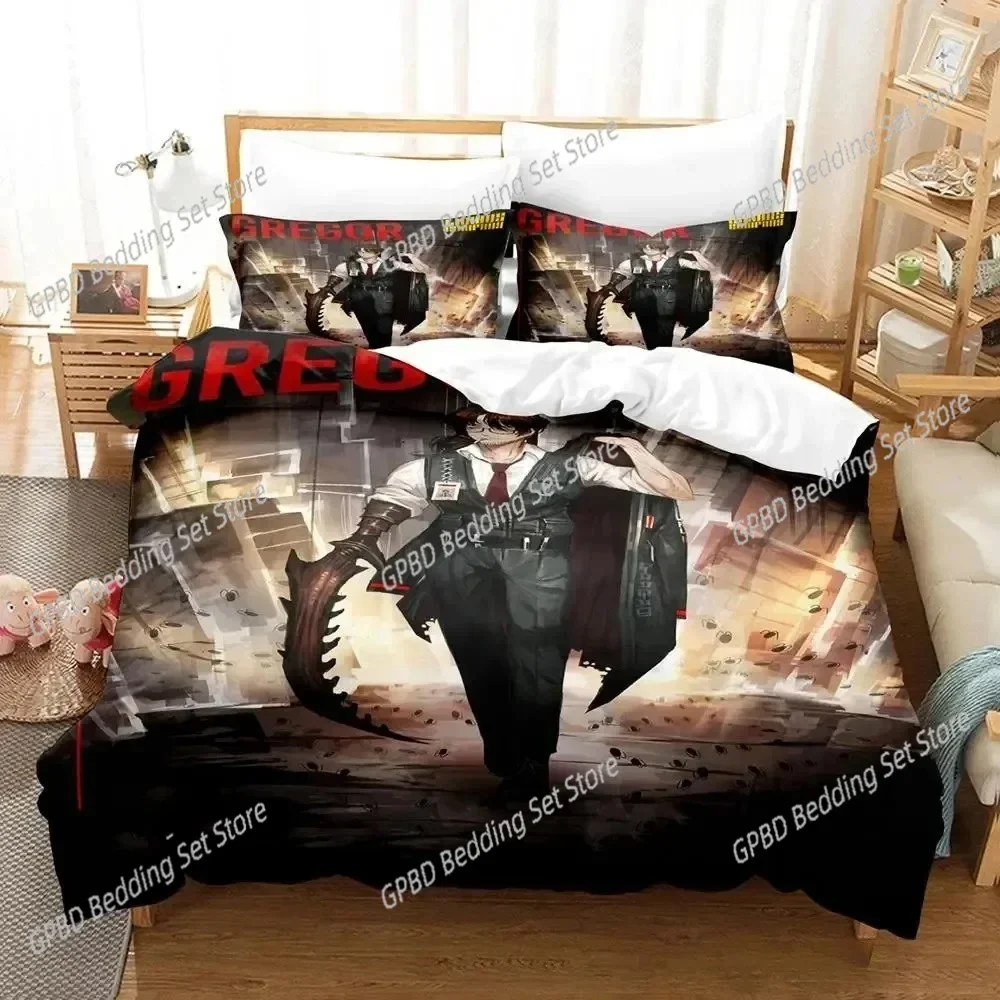 Anime Game Limbus Company Comfortable Duvet Quilt Cover Pillowcase Bedding Set Children Bedroom Decoration Home Textile