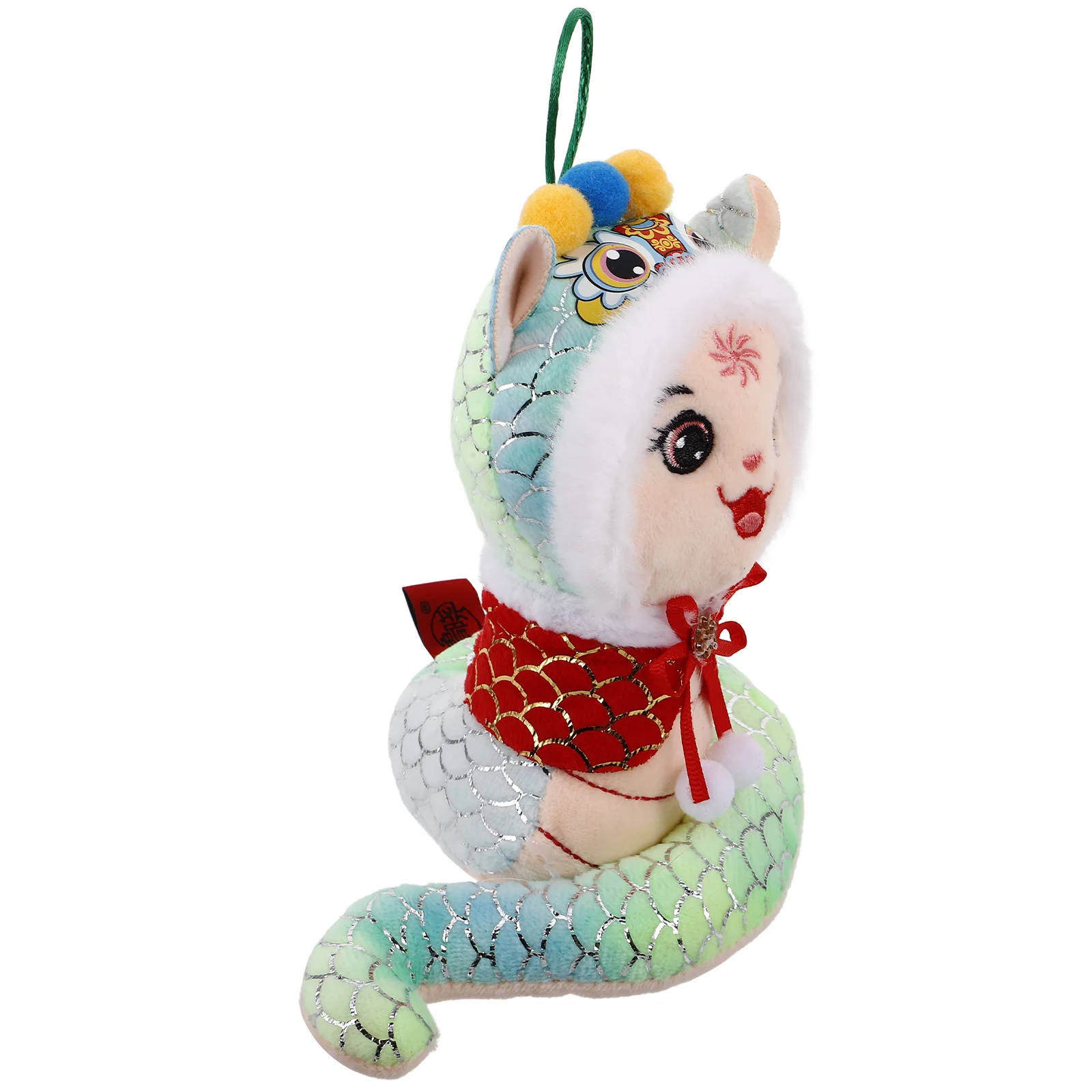 

Year of The Snake Mascot Halloween Stuffed Animal Chinese New Plush Ornament Toy Pp Cotton Zodiac Dolls Cartoon