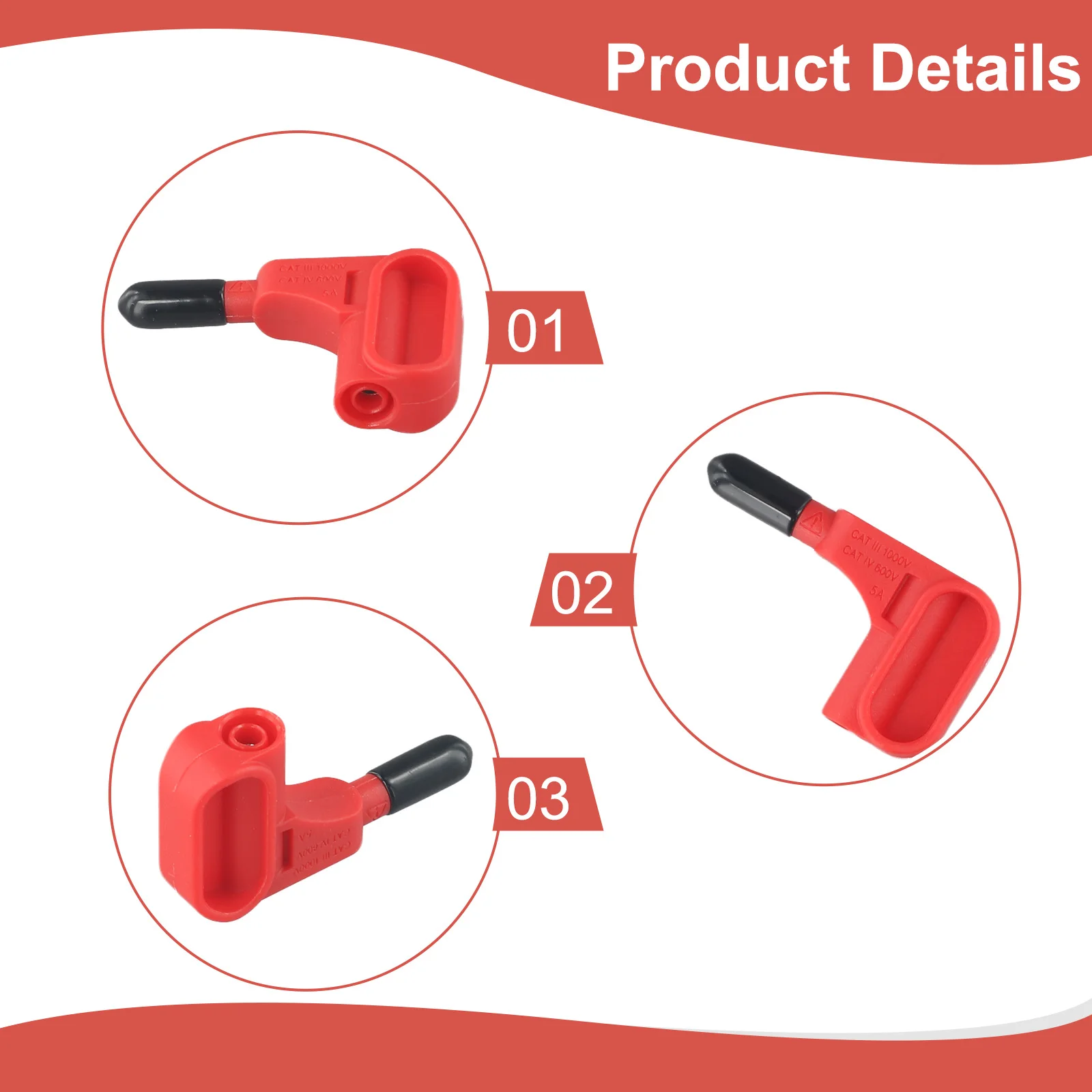 1pcs Electronic Multimeter Magnetic Head 4mm 5A Banana Plug Magnet Probe Terminal Electrical Testing Equipment Connector Parts