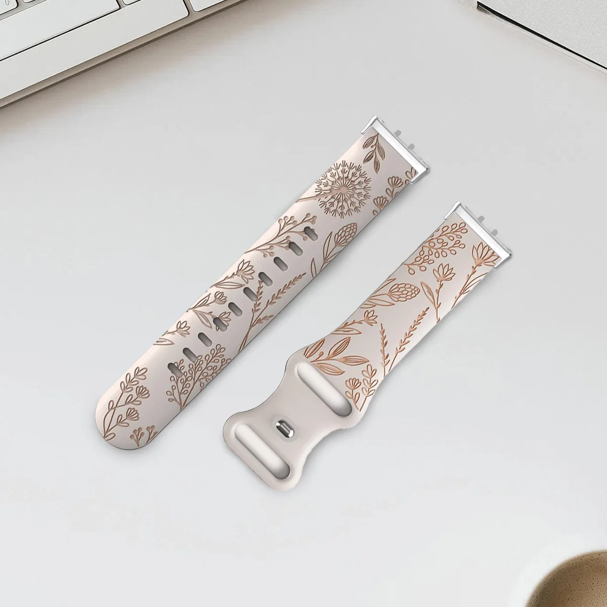 Siliconen gegraveerde damesriem voor Samsung Galaxy Watch Fit 3-band Vervang polsband voor Samsung Galaxy Fit3-armbandaccessoires