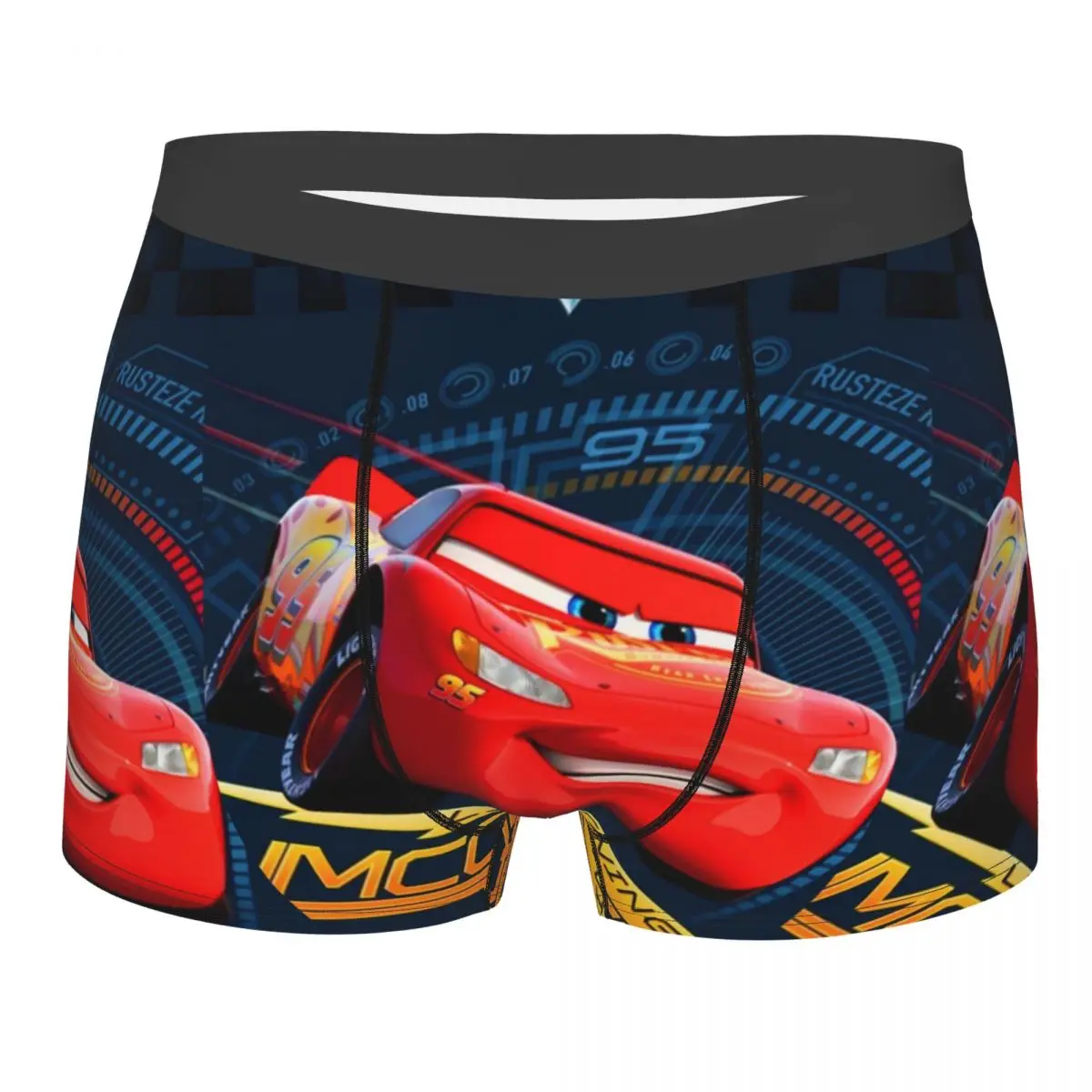 

Нижнее белье с изображением автомобиля молнии Макккейна, мужские сексуальные шорты-боксеры с принтом на заказ, трусики