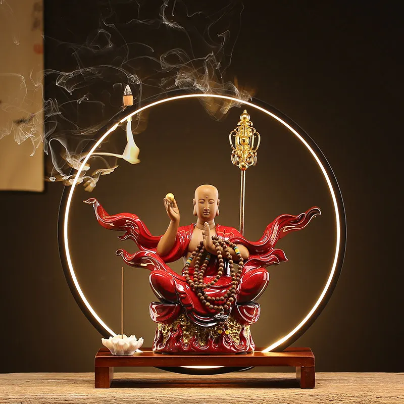 Bakhoor Burner Holder Buddhist Religious Item Offering Fragrance Christian Incense Burner Home Fragrance Ltar Supplies