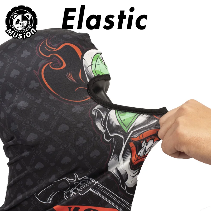 DIY Balaclava Ski Mask Motorcycle Full Face Mask Outdoor Hood Headwear Ghosts Skull Mask Men Women For Halloween view 6