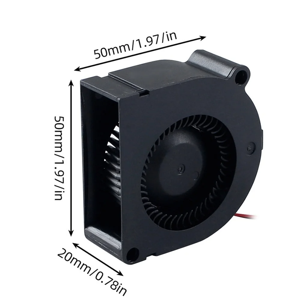 24V 5020 Dual Ball Bearing Brushless Cooling Fan For Anycubic For Kobra 3  Printer Parts Accessories Cooling System Replacement