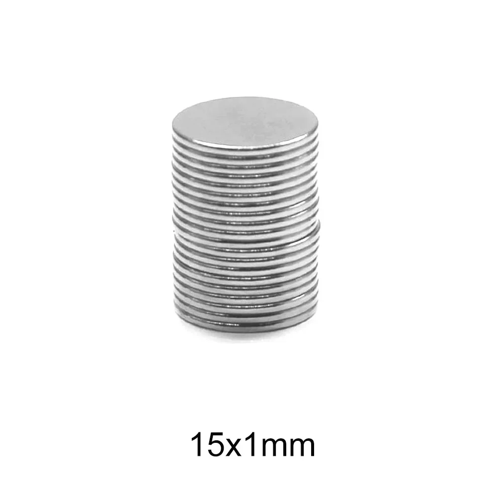 15x1 ملم مغناطيس دائري قوي 15 مللي متر × 1 مللي متر مغناطيس ورقة السائبة 15x1 مللي متر للثلاجات المنزلية والمكاتب لتقوم بها بنفسك 15*1 ملم
