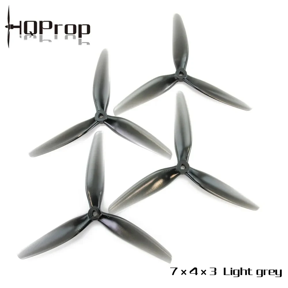 8PCS HQPROP 4Pairs(2CW+2CCW)  7X4X3 7040 3-Blade PC Propeller for RC FPV Freestyle 7inch Long Range Cinelifter Drones DIY Parts