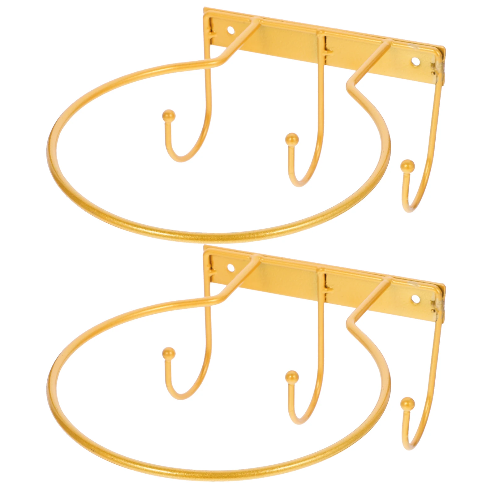 

2 Pcs Multifunctional Storage Football Mount Basketball Holder Fashion Gym Shelf Display Stand