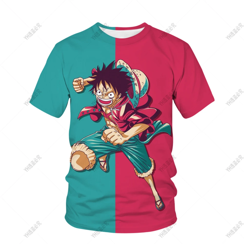 

One Piece Graphic T Shirt Men Women Anime Harajuku Tops Summer Boys Girls T-shirt 3D Fashion Clothing Plus Size Streetwear