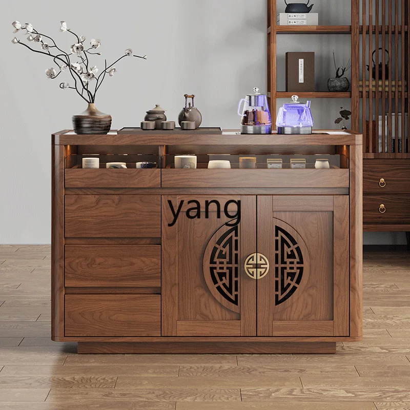 ماكينة بار الشاي الصينية YJQ ماكينة تعبئة المياه الأوتوماتيكية طاولة منزلية متكاملة خزانة جانبية منزلية صغيرة