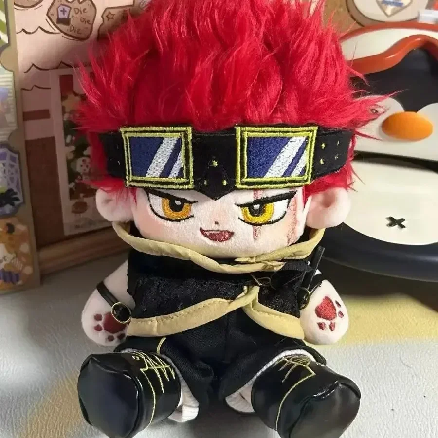 Anime Role Boy Eustass Kid Handsome Attribute Cosplay Soft Plush Doll Body Dress Up Stuffed Plushie Toys Dolls Figure 20cm