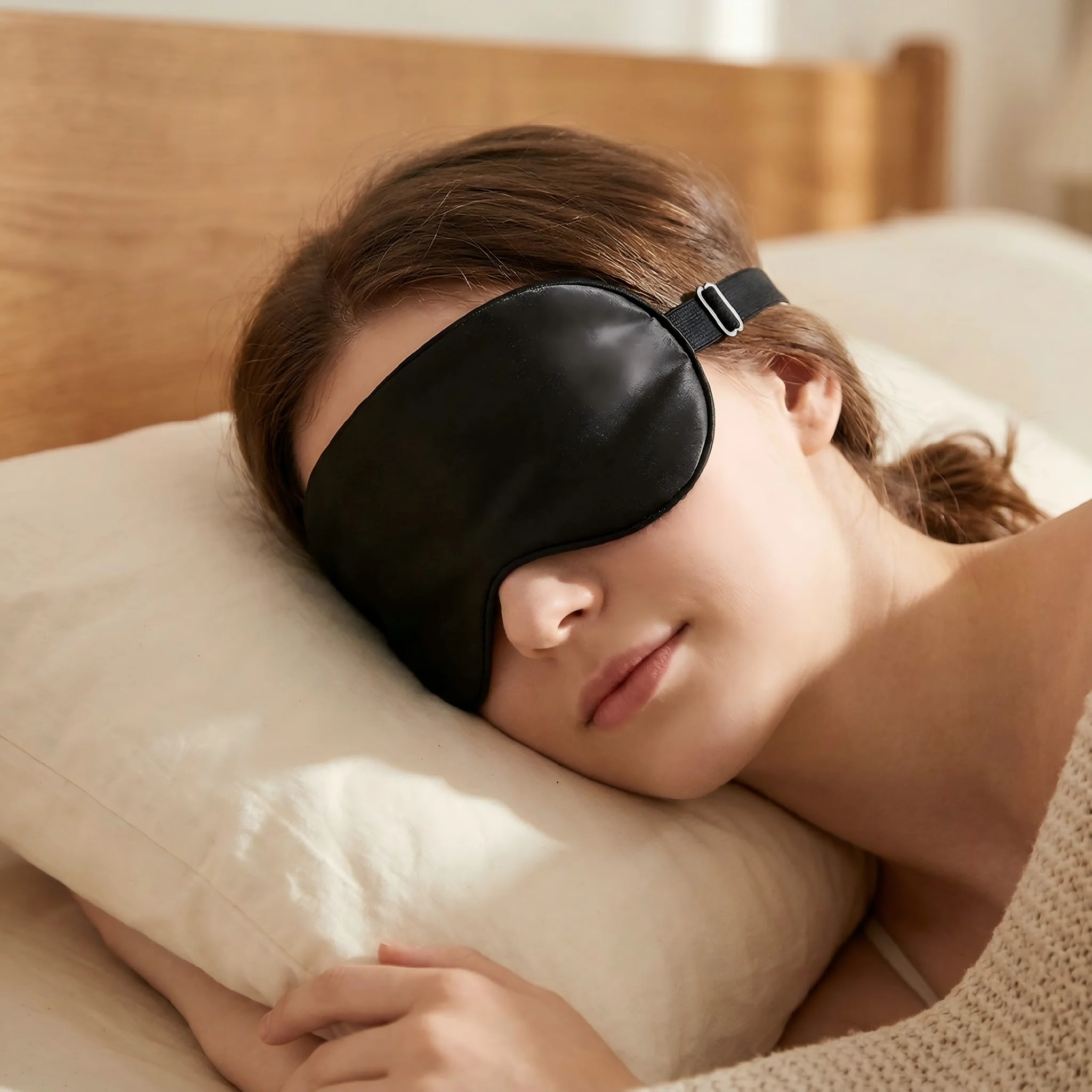 Comfortable Sleep Mask  Breathable And Smooth Texture Suitable For Yoga Meditation Afternoon  And Side Sleep Must-Have Accessory