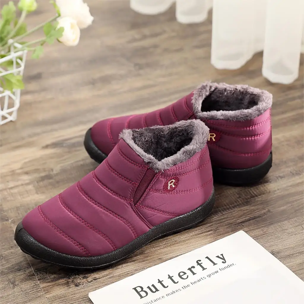 

Women Winter Boots Snow Boots Women Ankle Shoes New Fashion Color Ladies Ankle Boots Waterproof Shoes Keep Warm Unisex Couples