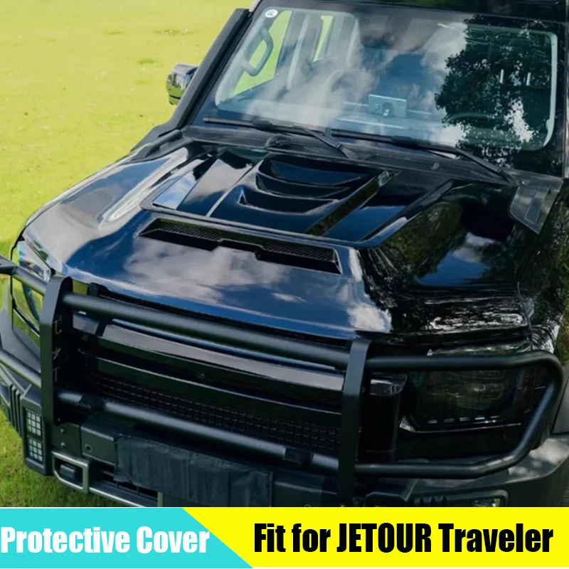 Car Hood Hood Protective Cover Suitable for CHERY JETOUR Traveler T2 2023+ Superb Replacement Hood Car Exterior Accessories