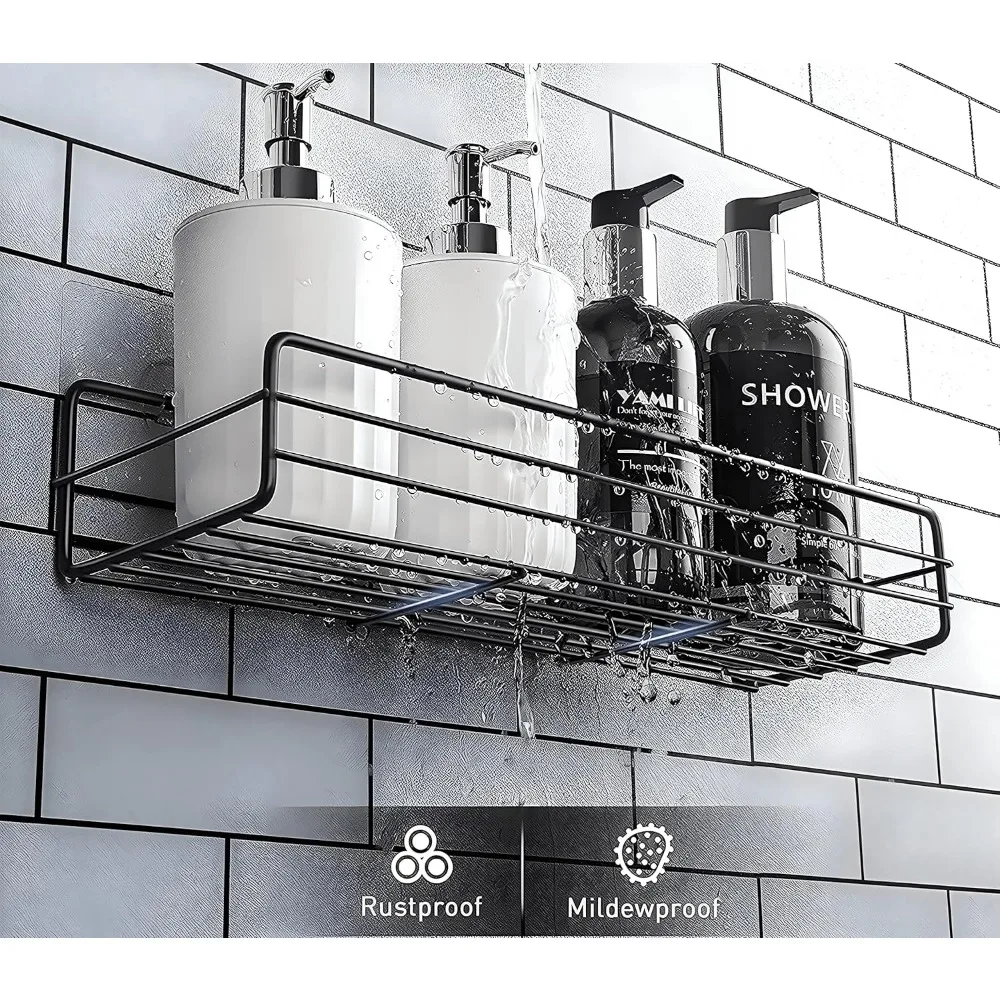 

Iron Storage Rack, with Hollow Out Design and Lightweight and Portable Bathroom Shelf-Multipurpose Rack/Organizer