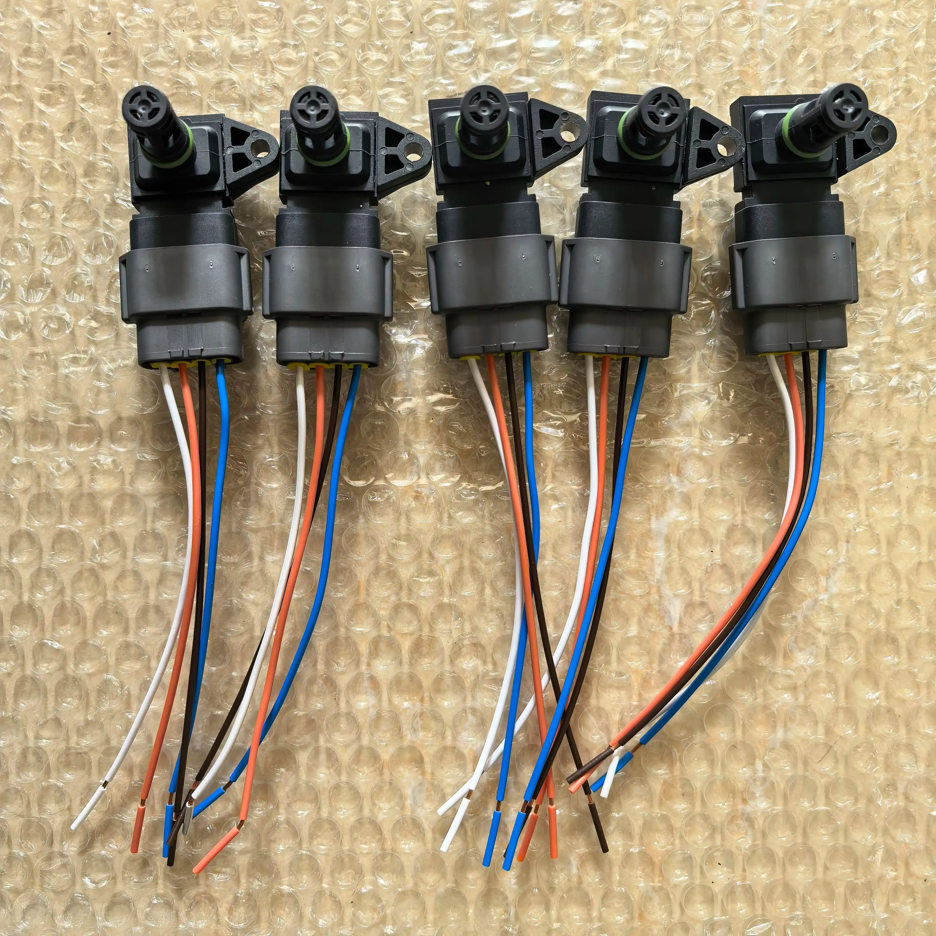 5X Map Intake Air Boost Pressure Sensor or 5XSensor+Connector for Renault Peugeot KIA Hyundai Citroen 5WK96841,2045431,5WY2833A