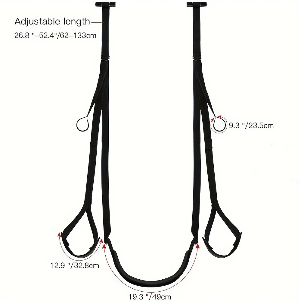 1pc Sex Swing Sex Sexy Bondage Slings Suitable For Adult Couples Sex Furniture For Bedroom With Seat Position Assist Soft Strap