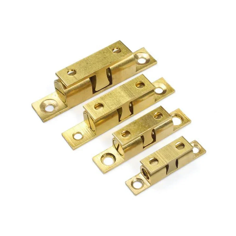 1 Set Door Lock Door Touch Latch Cabinets Interlock Switch Chassis Cabinet Spring Ball Locker Adjustable Brass Door Buckle