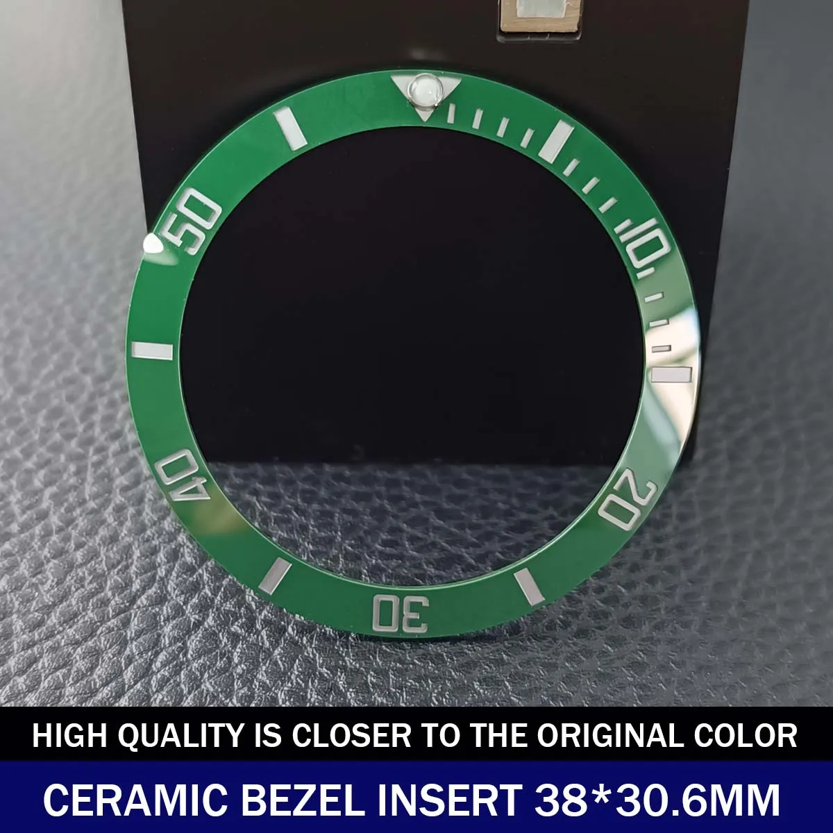 Sloping Ceramic Bezel Insert 38*30.6mm Replacement of Watch Accessories Parts image 3
