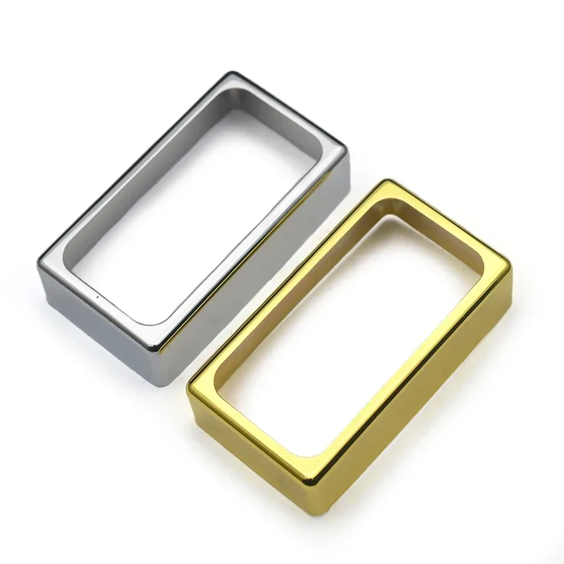 2pcs O Shape Brass 70*39MM Pickup Covers /Lid/Shell/Top for Electric Guitar/Metal Guitar Humbucker Covers Chrome