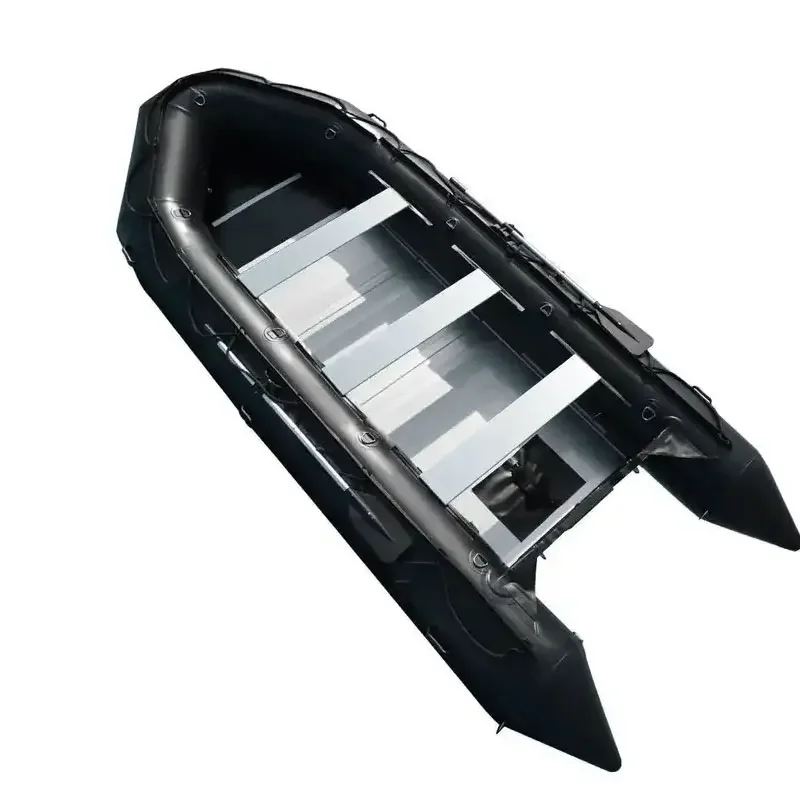 2026 2024 Fishing Boat With Aluminum Floor Inflatable Boat 1.2mm PVC Anti-collision Speed  Raft Water Sports Rescue Rib Boat