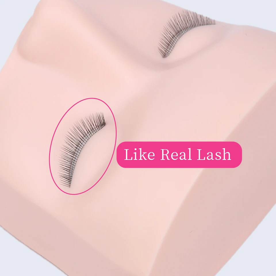 Cabeza de Maniquí de 3 Capas para Práctica de Pestañas Herramienta de Maquillaje Extensiones Injerto de Pestañas Herramientas de Entrenamiento Modelo de Práctica 4