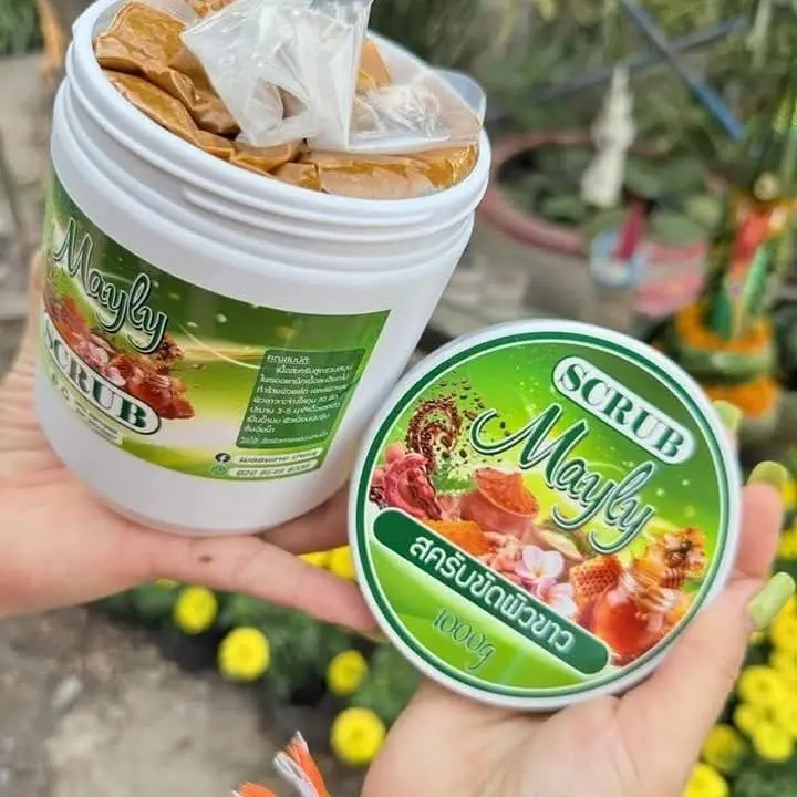 مقشر الجسم بالأعشاب التايلاندية 1000 جرام، تفتيح وتنقية للبشرة الناعمة والواضحة #1
