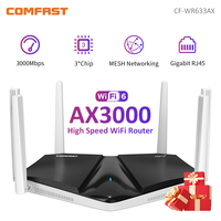 COMFAST AX3000 Router Mesh Gigabit WiFi 6 Dual Band 2.4G&5GHz 3000Mbps Wireless Router Powerful High Gain Antenna 4 FEM MU-MIMO