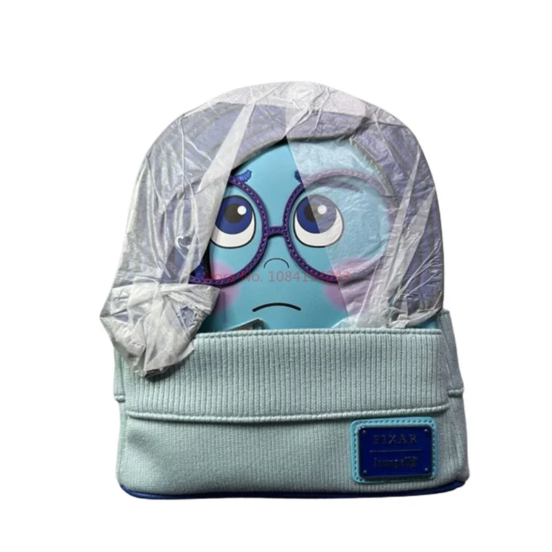 

New Disney Hot Loungefly Pixar Inside Out 2 Sadness Cosplay Mini-Rucksack Women'S Casual Bag Children'S Schoolbag Student Gift