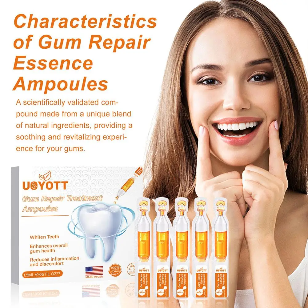 Gum Repair Treatment Ampoules Oral Care Essence Cleaning Breath Oral And Gingival Care Essence For Removing Tartar D8A3