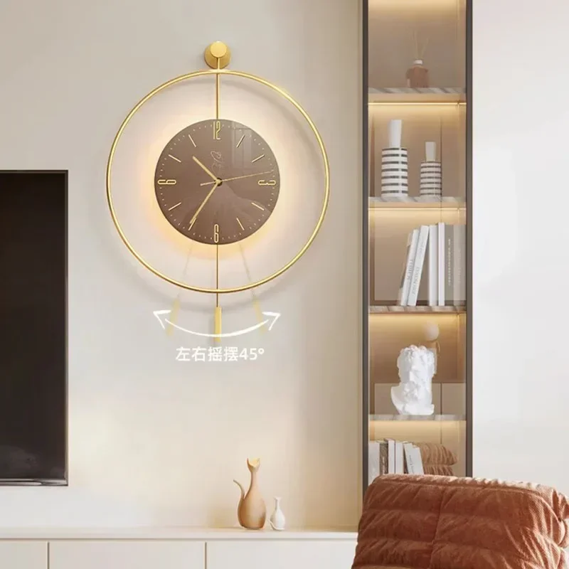 Luxury Modern Wall Clock Living Room Dining Room Silent Quartz Clock Minimalist Large Creative Home Decor Elegant Wall Mounted