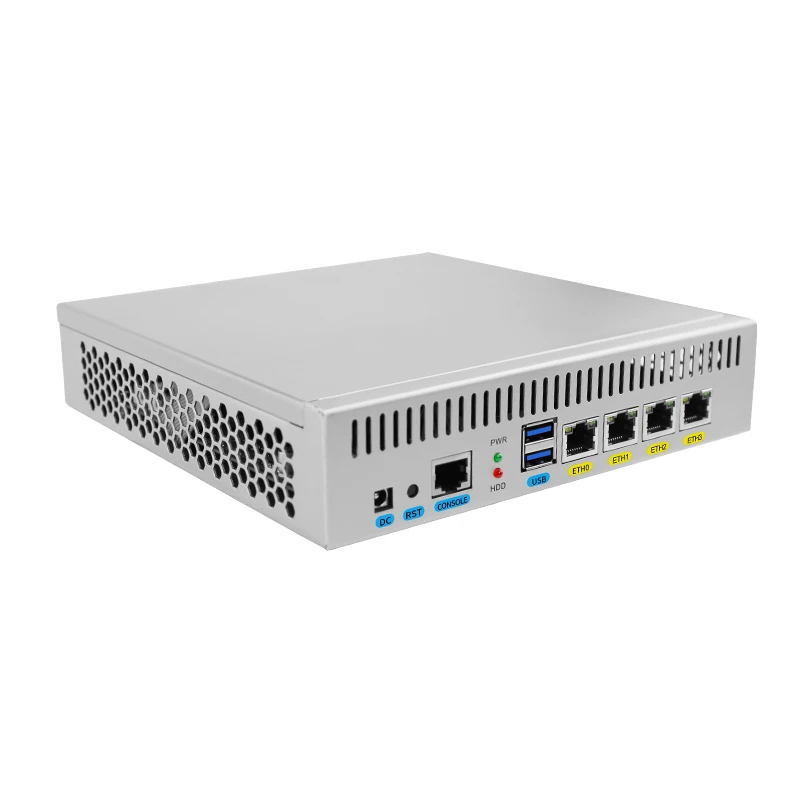 IKuaiOS Desktop Network Device Celeron Processor N4000 J4215 4LAN 2.5G Ethernet Support MikrotikOS Pfsense OpenWRT OTS 1090 4L